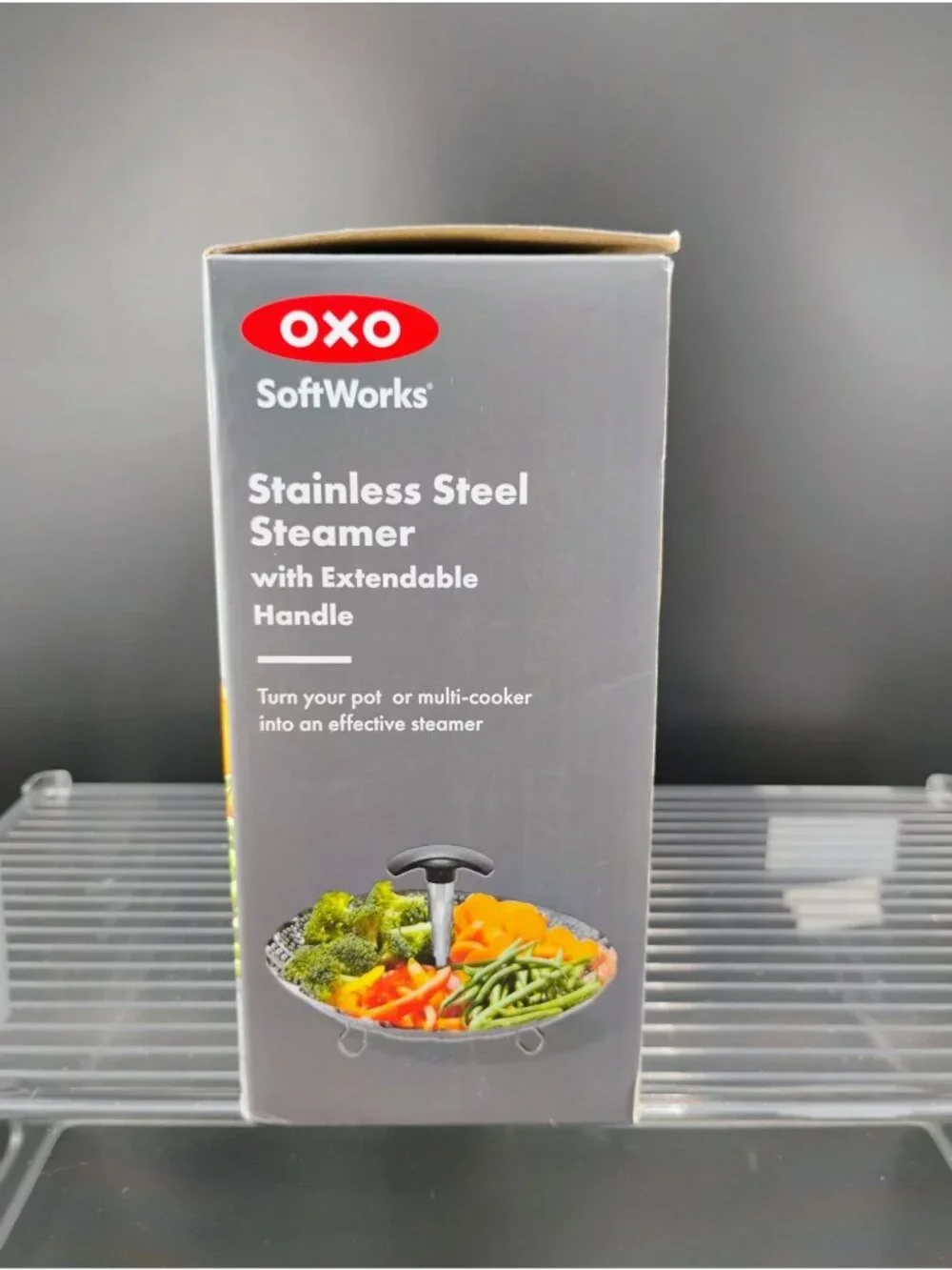 Oxo SoftWorks Stainless Steel Steamer With Extendable Handle